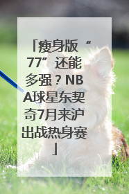 瘦身版“77”还能多强？NBA球星东契奇7月来沪出战热身赛